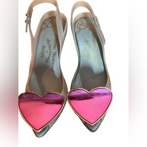 Vivienne Westwood X melissa jelly heart heel 6.5